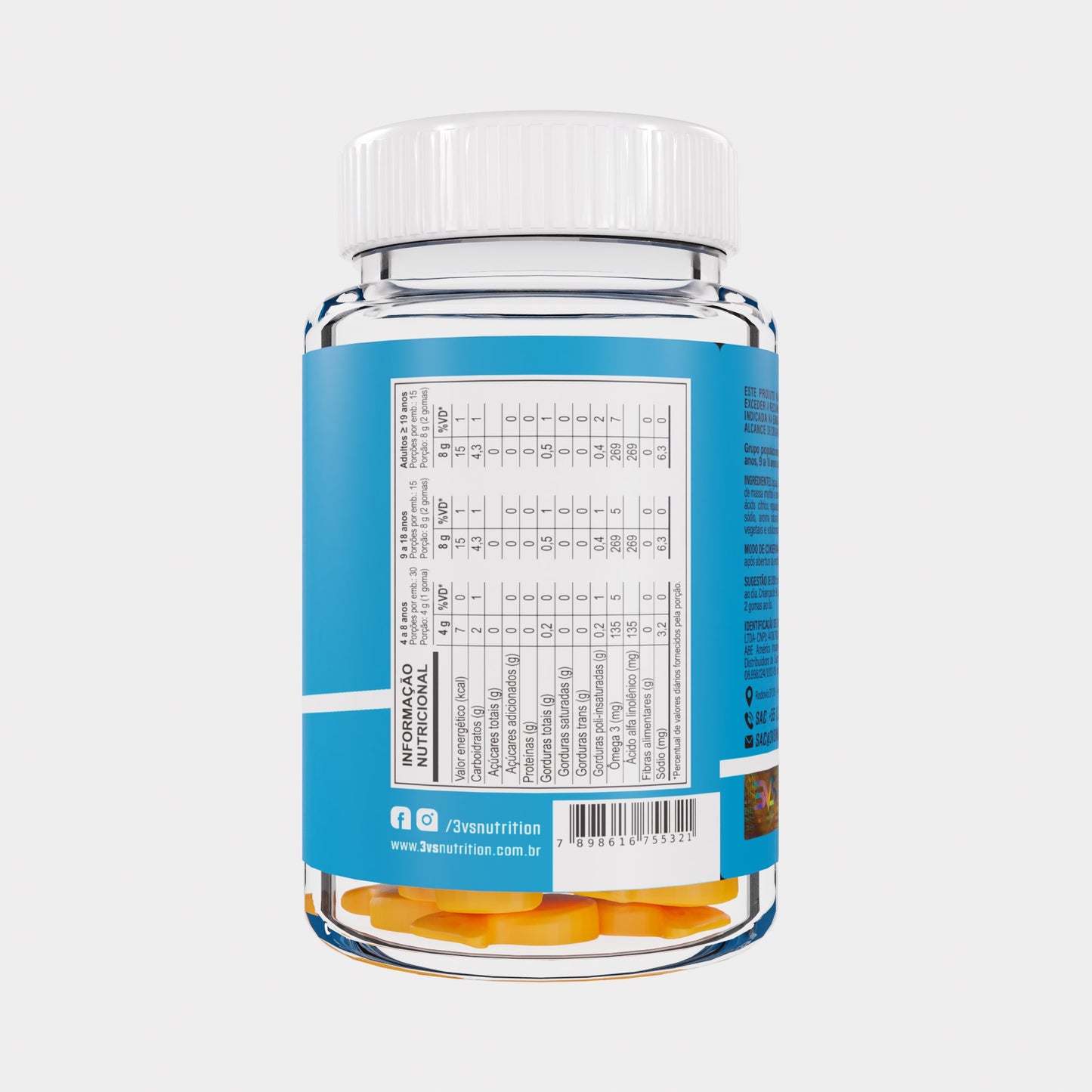 OMEGA 3 SUGAR FREE - 30 GOMAS — imagem 3