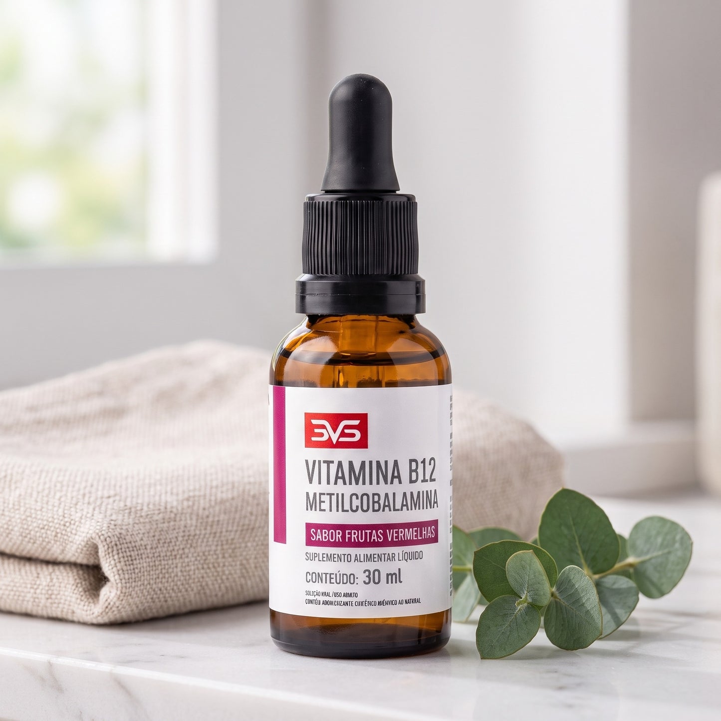 Vitamina B12 Metilcobalamina Gotas 30ml 3VS — vanity wellness