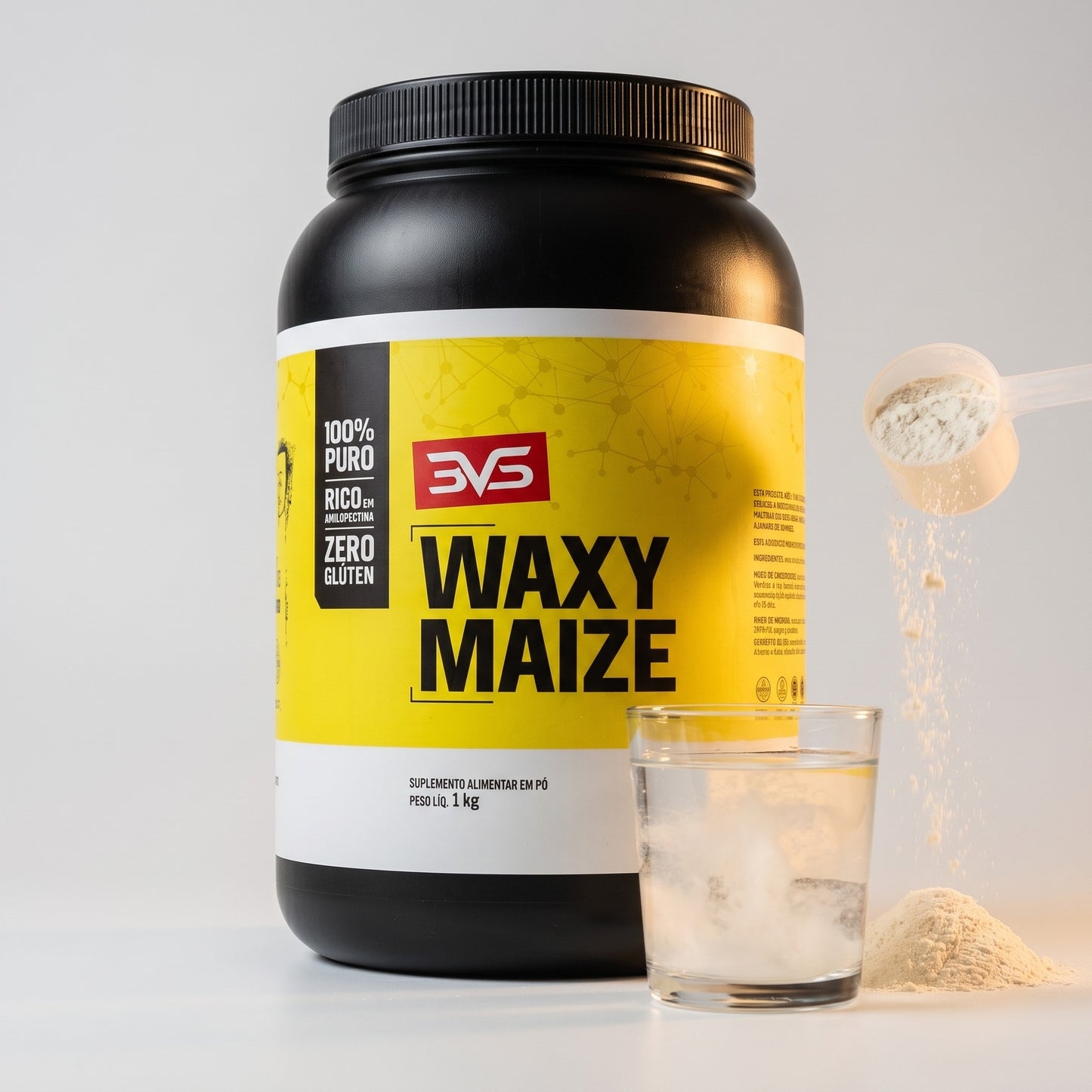 Waxy Maize 1kg 3VS — carboidrato de absorção rápida