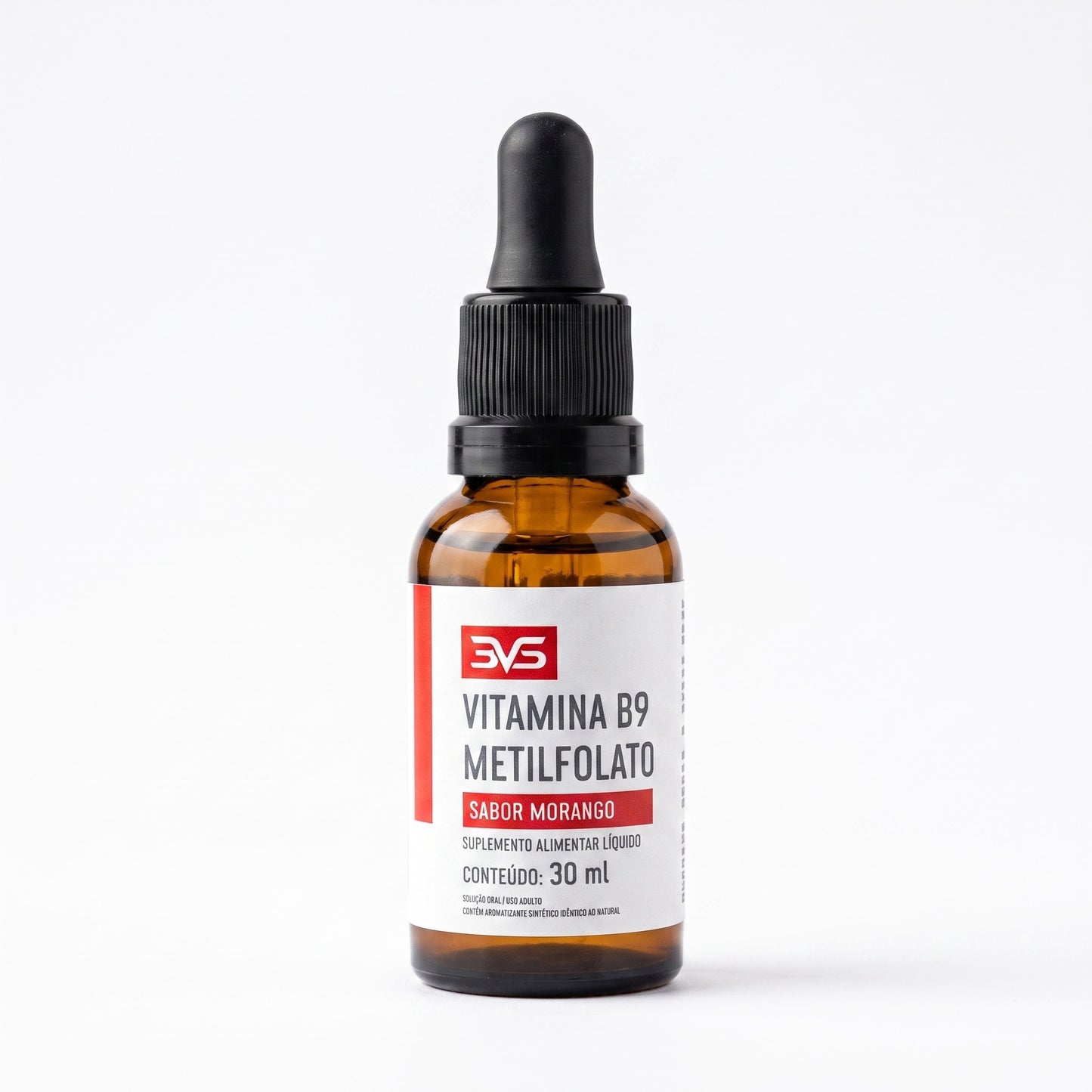 Vitamina B9 Metilfolato Gotas 30ml 3VS — pote