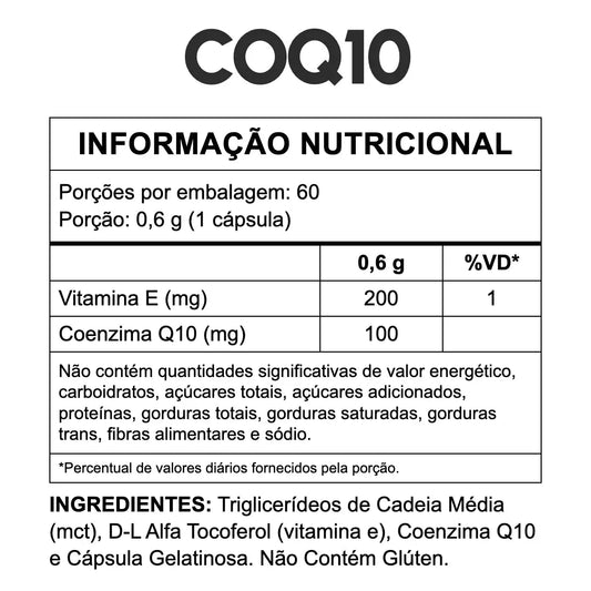 Coenzima Q10 com MCT e Vitamina E - 60 Cápsulas | 3VS Nutrition — imagem 2