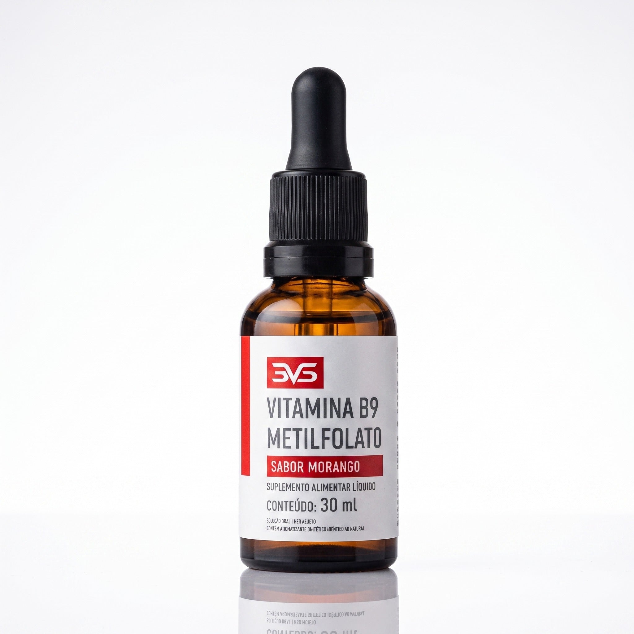 Vitamina B9 Metilfolato Gotas 30ml 3VS Clinical · folato bioativo L-metilfolato, 400 µg DFE por gota