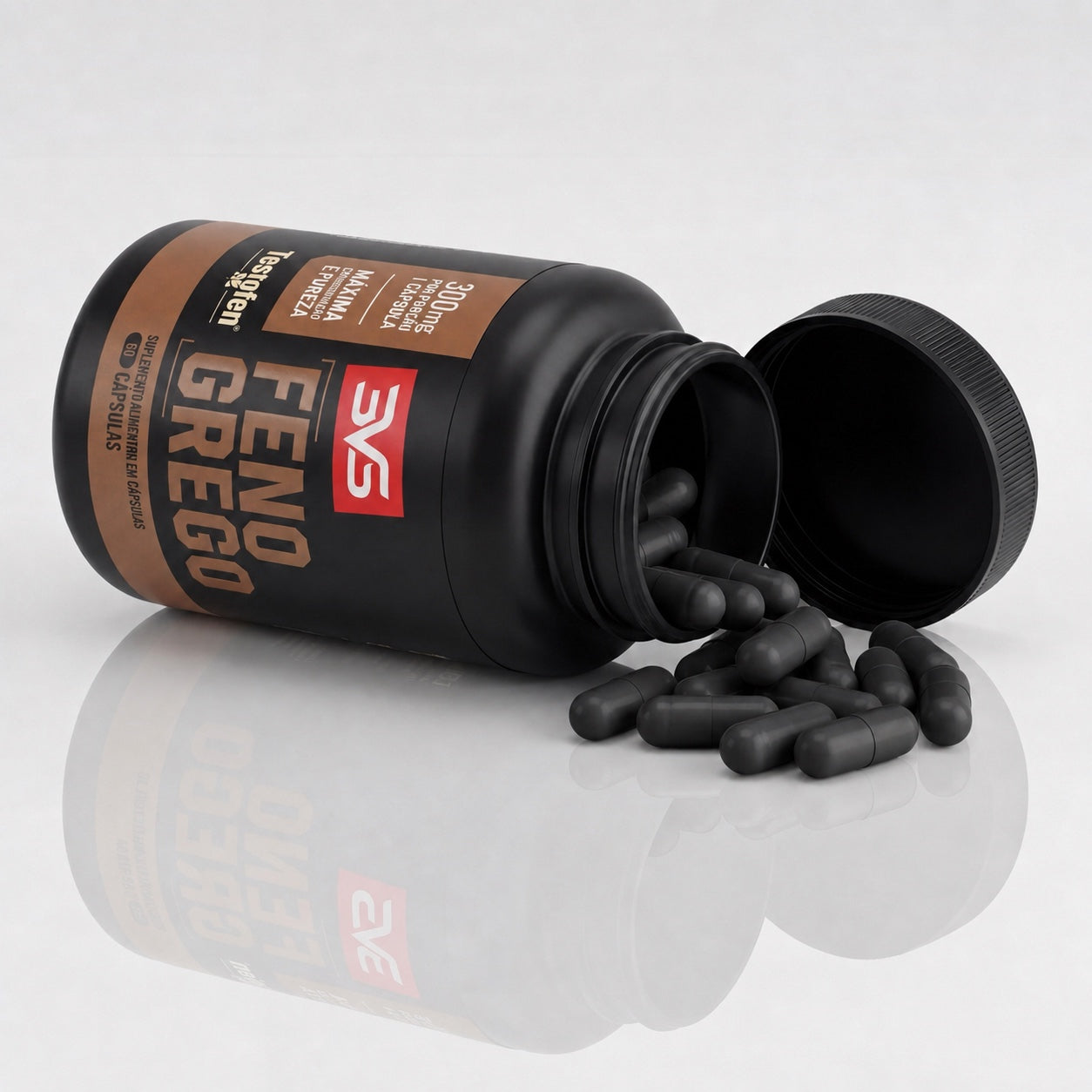 Feno Grego Testofen 3VS · 60 cápsulas · 300mg extrato padronizado · notificação Anvisa · lote rastreável