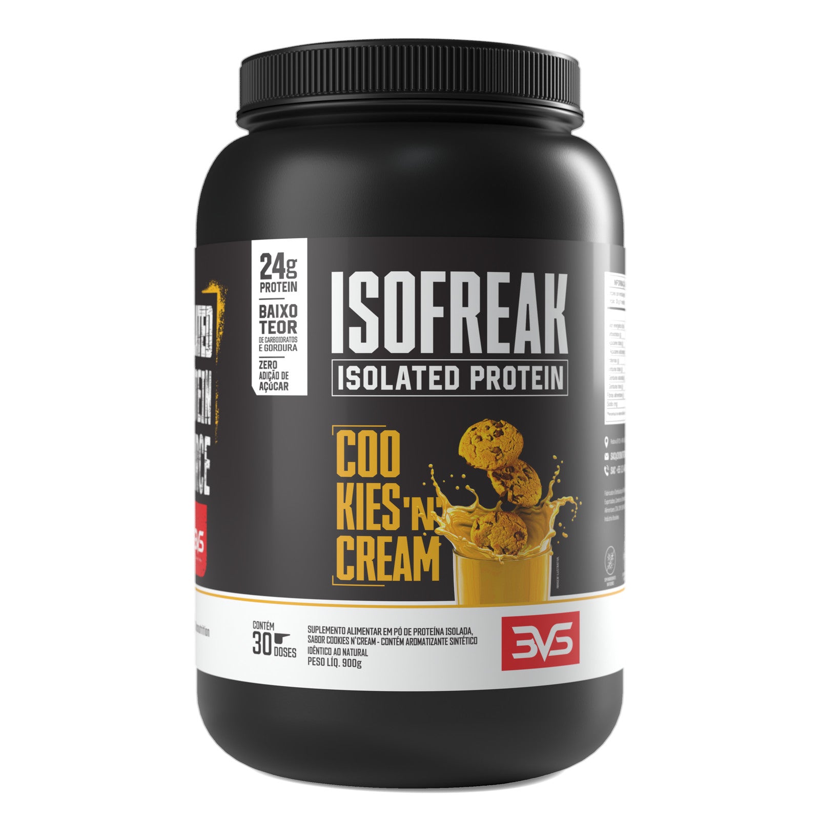 Isofreak Proteína Isolada 900g sabor Cookies 'n Cream