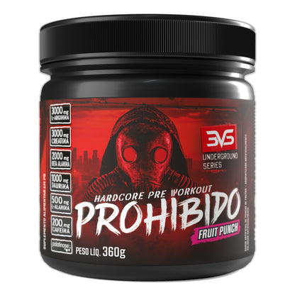 Pré-Treino Prohibido 360g sabor Fruit Punch