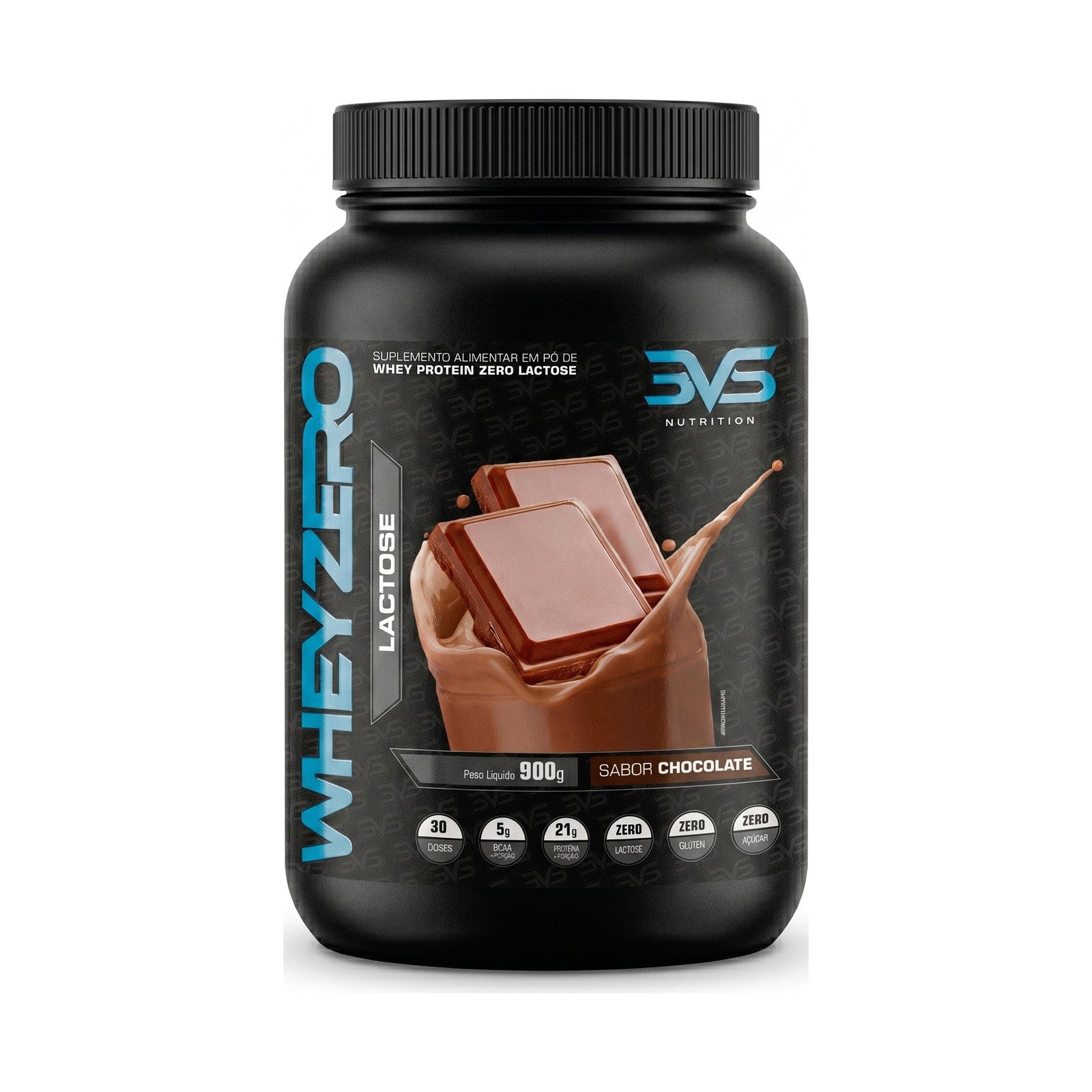 Whey Zero Lactose 900g sabor Chocolate