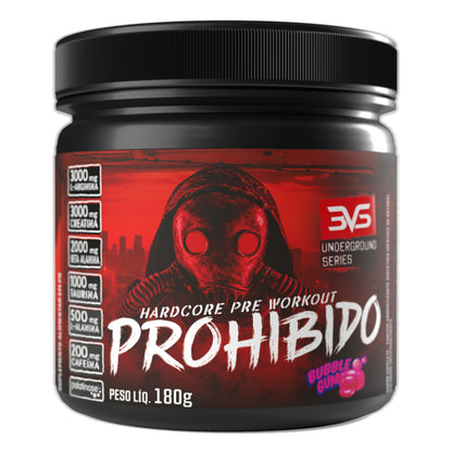 Pré-Treino Prohibido 180g sabor Bubble Gum