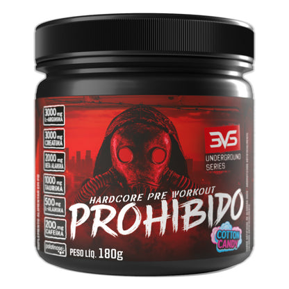 Pré-Treino Prohibido 180g sabor Cotton Candy