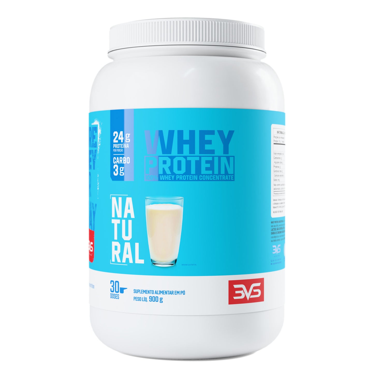 Whey Protein Concentrado 900g sabor Natural
