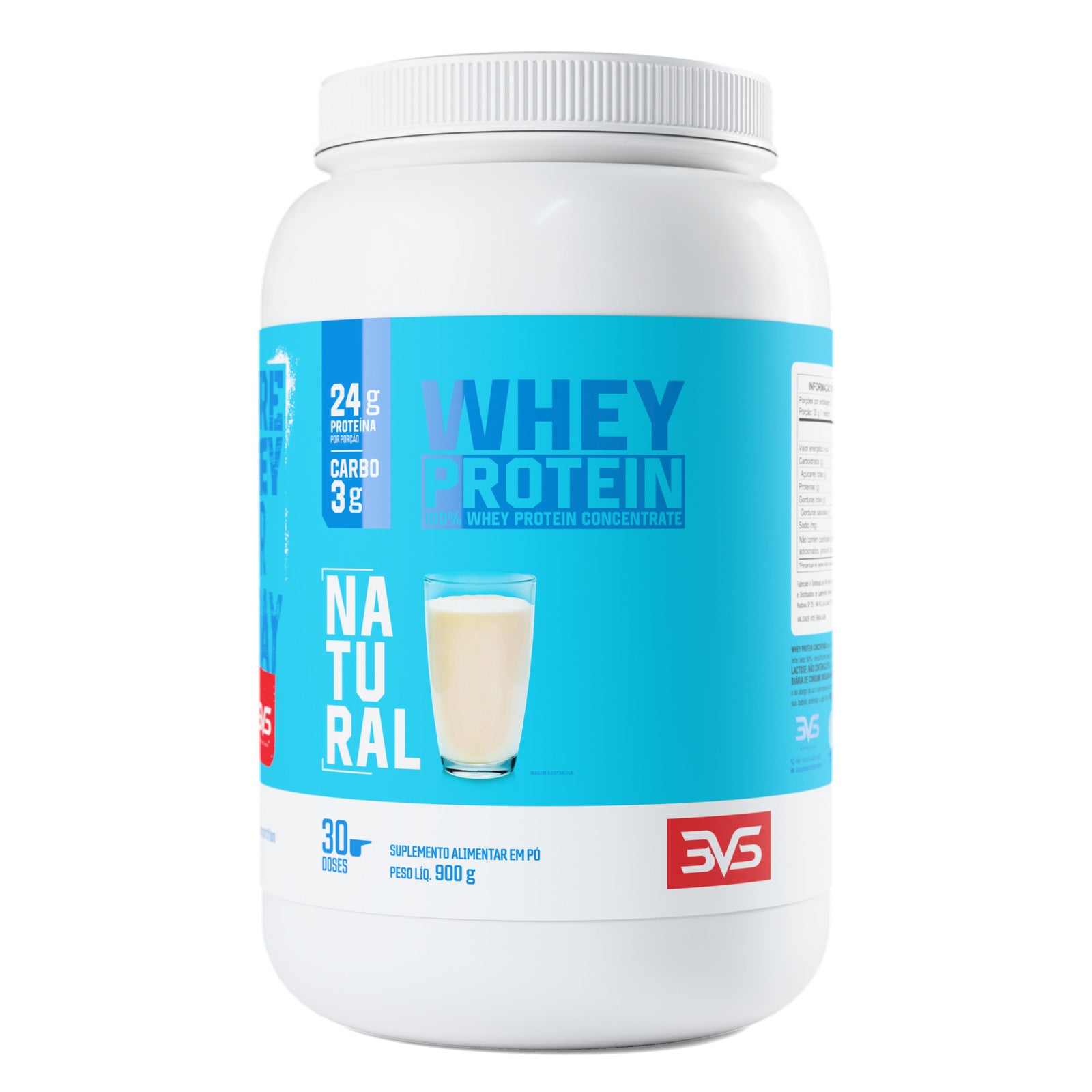 Whey Protein Concentrado 900g sabor Natural