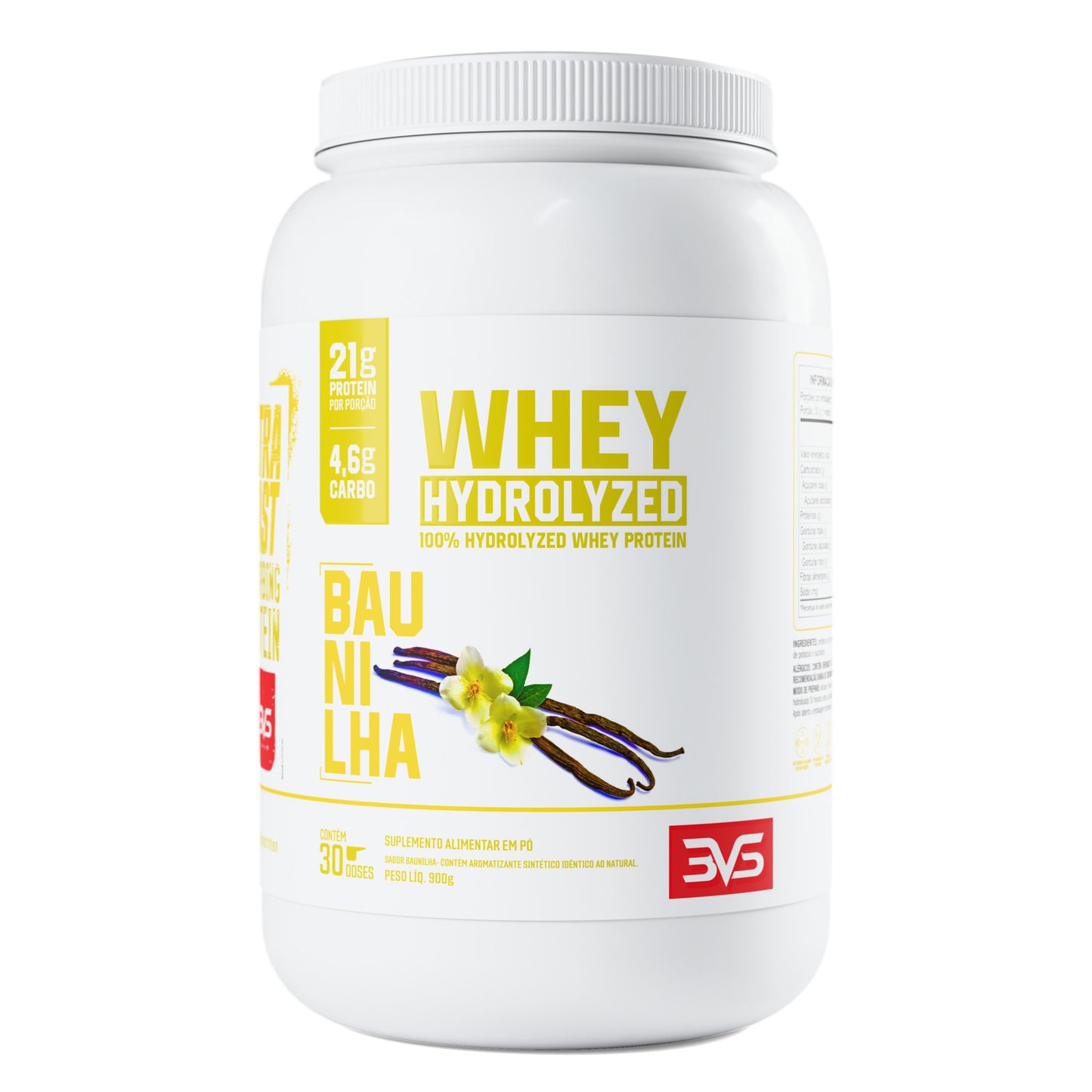 Whey Hidrolisada 900g sabor Baunilha