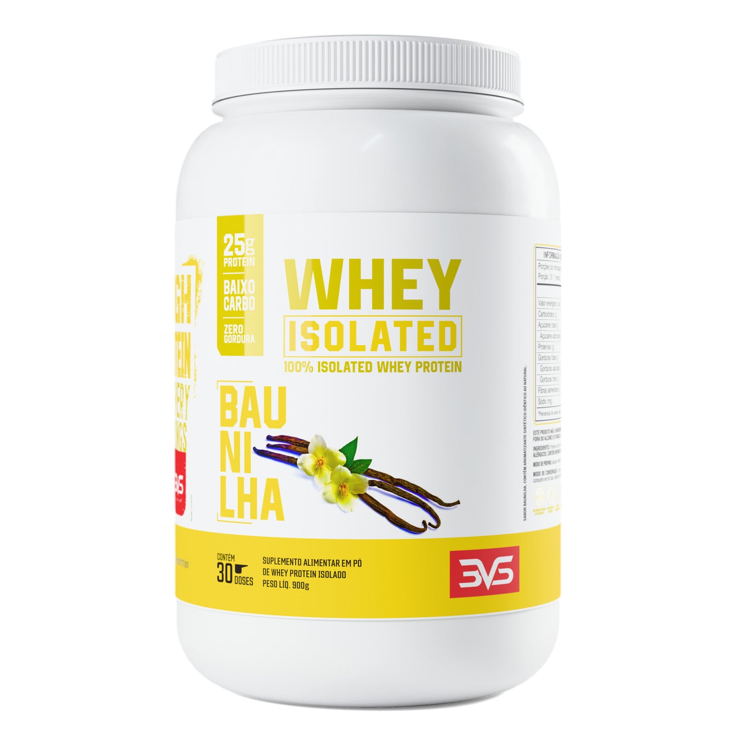 Whey Isolado 900g sabor Baunilha