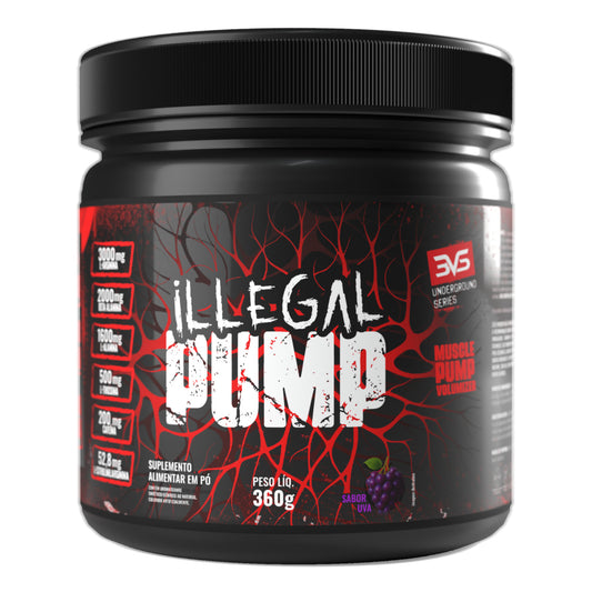 Pré-Treino Vasodilatador Illegal Pump 360g sabor Uva