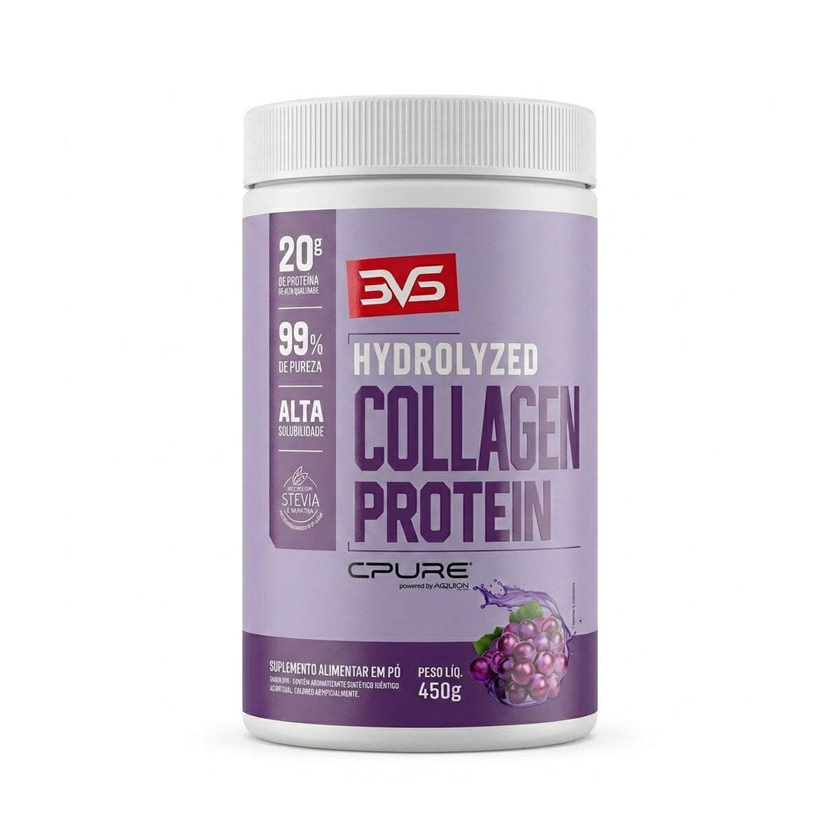 Colágeno Hidrolisado 450g sabor Uva