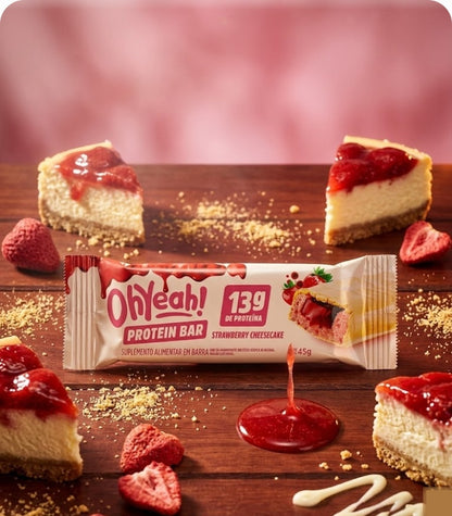 BARRA PROTEIN OH YEAH RECHEADA - STRAWBERRY CHEESECAKE lifestyle