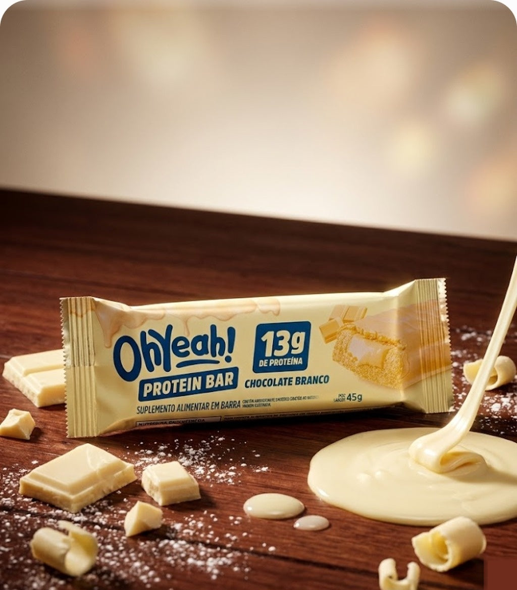 BARRA PROTEIN OH YEAH RECHEADA - CHOCOLATE BRANCO lifestyle