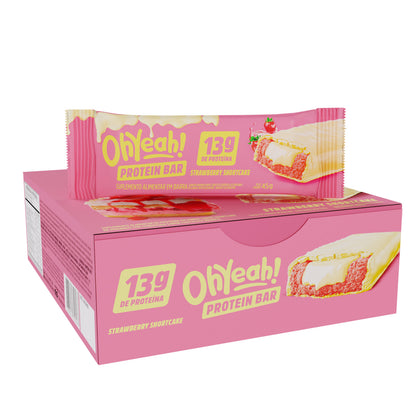 Barra de Proteína OhYeah! Strawberry Shortcake — caixa com 12