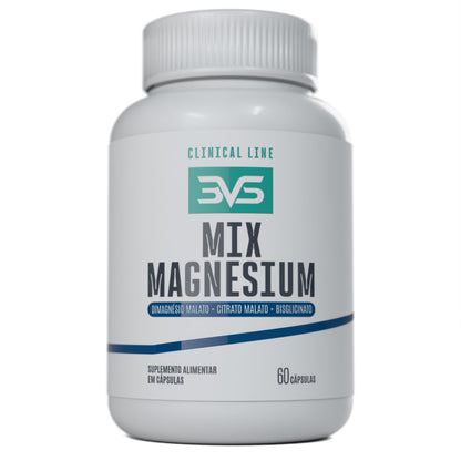 Magnésio Mix 3VS Clinical Line — 60 cápsulas