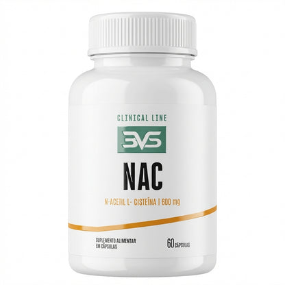 NAC (N-Acetil L-Cisteína) 600mg - 60 Cápsulas | 3VS Nutrition — 60 CAPS