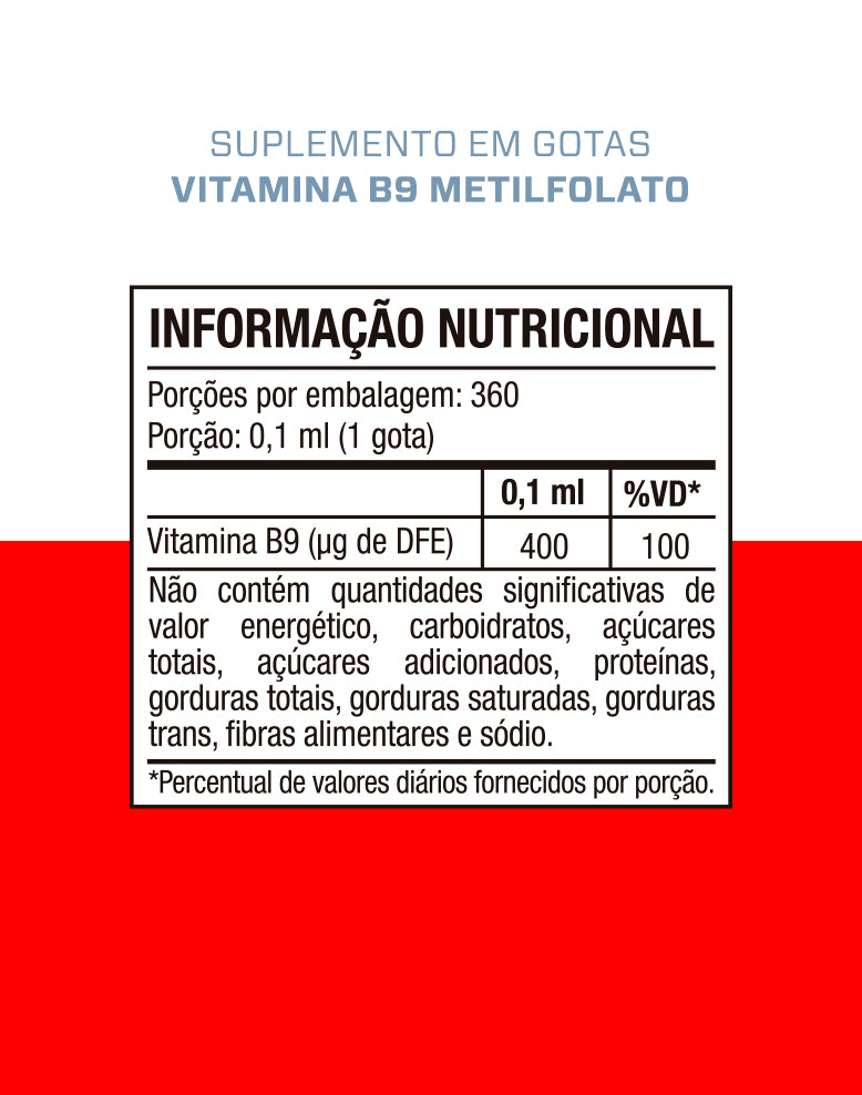 B9 DROPS ÁCIDO FÓLICO METILADO - 30ml — imagem 2
