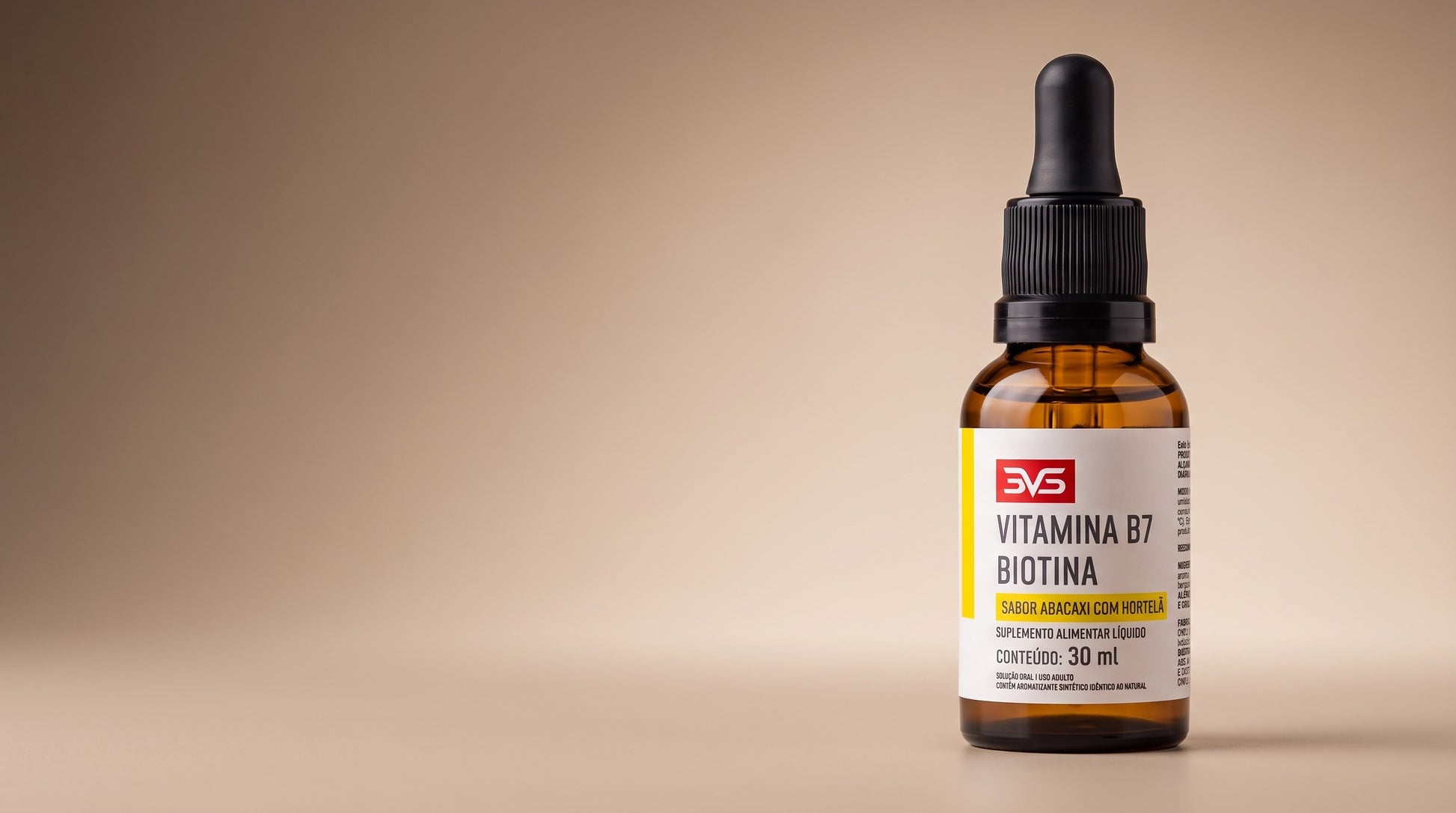 Biotina Vitamina B7 Gotas 30ml 3VS — cta banner