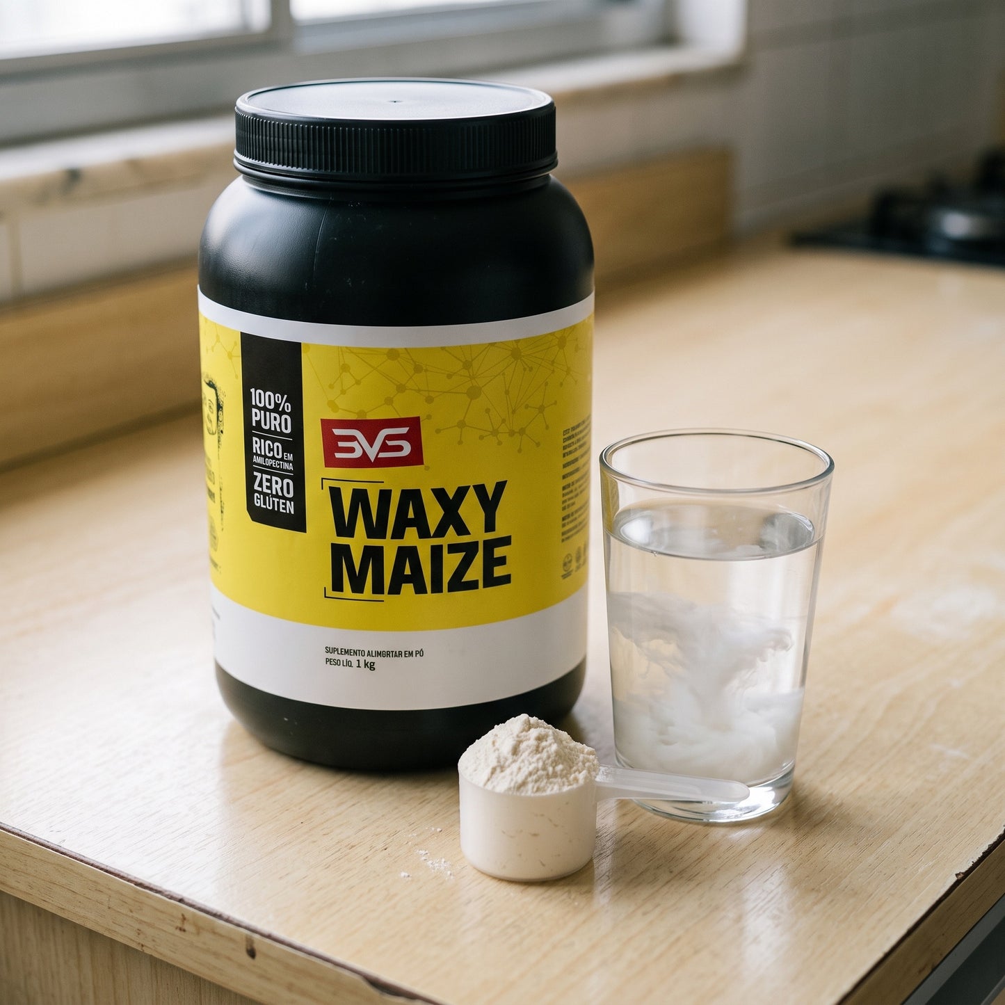 Waxy Maize 1kg 3VS — modo de preparo, misturar em água