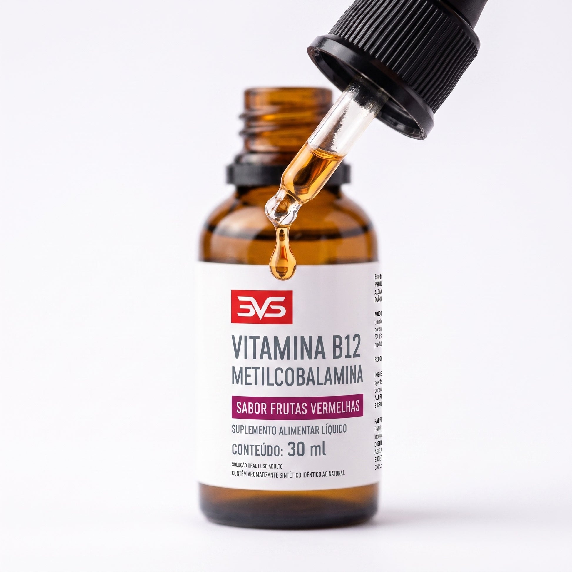 Vitamina B12 Metilcobalamina Gotas 30ml 3VS — macro gota