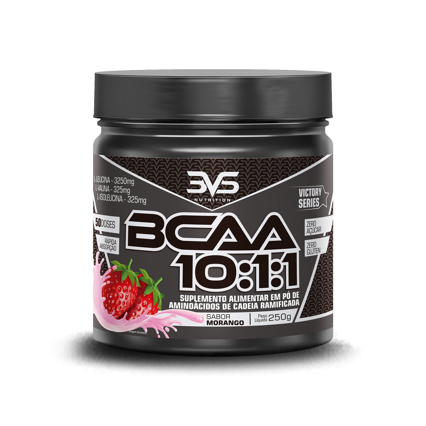 BCAA em pó 10:1:1 — MORANGO