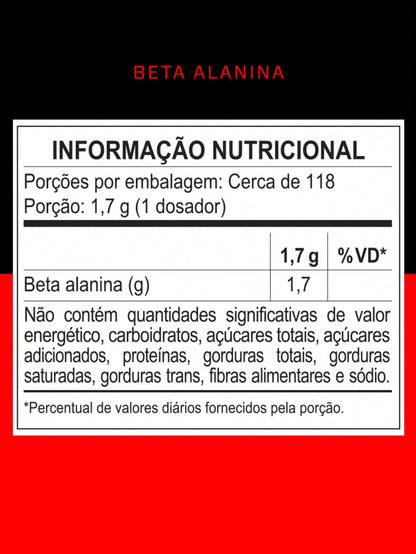 Beta Alanina 200g — imagem 2