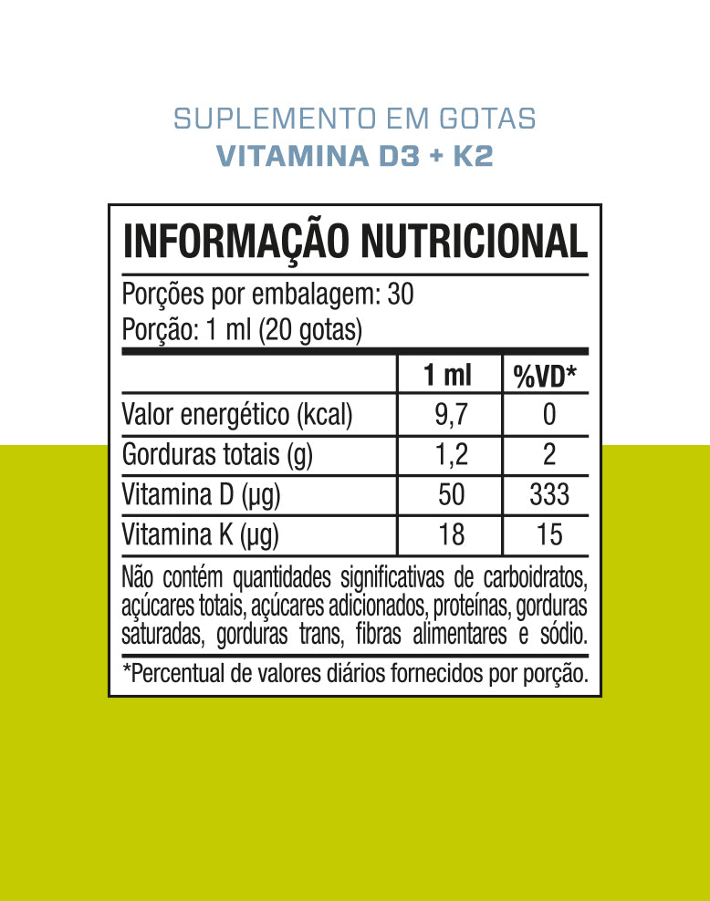 VITAMINA D3 + K2 - 30ml — imagem 2