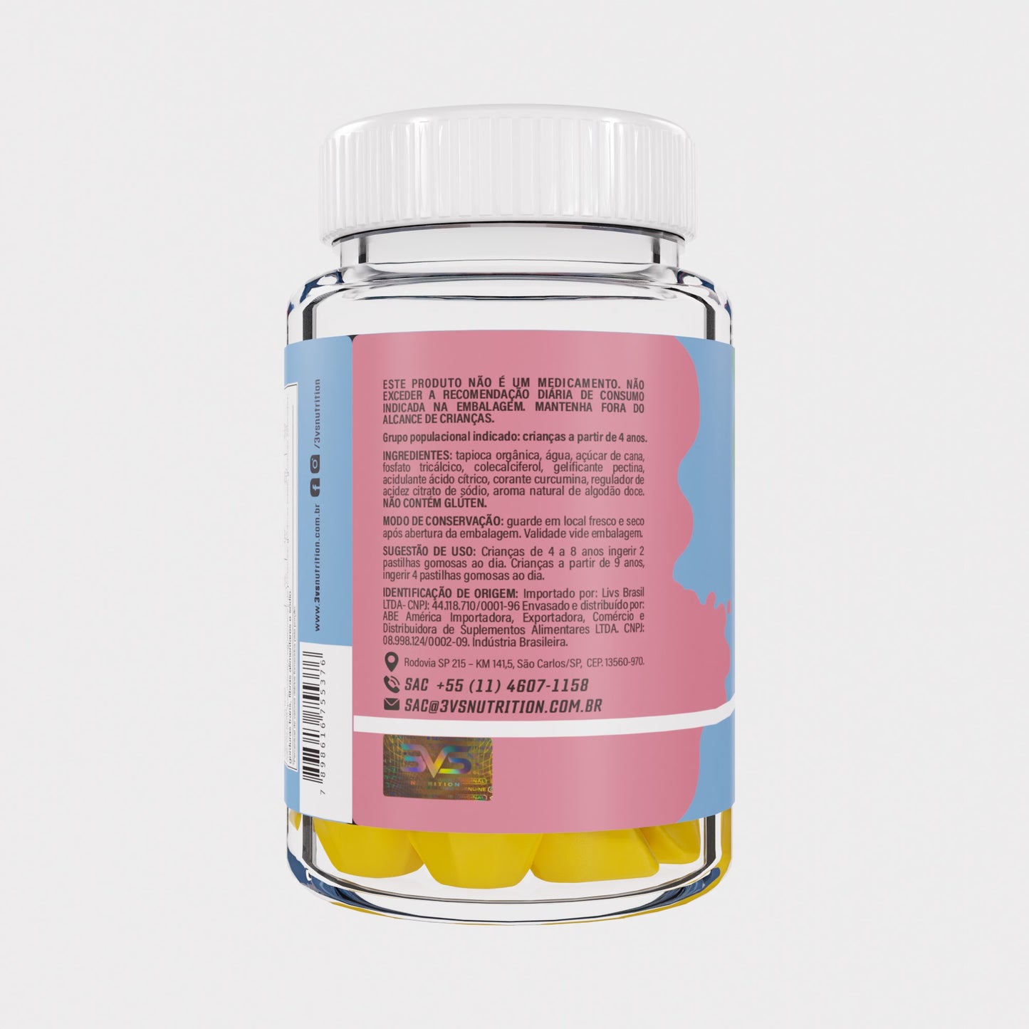KIDS CALCIUM+VITAMIN D3 - 30 GOMAS — imagem 3