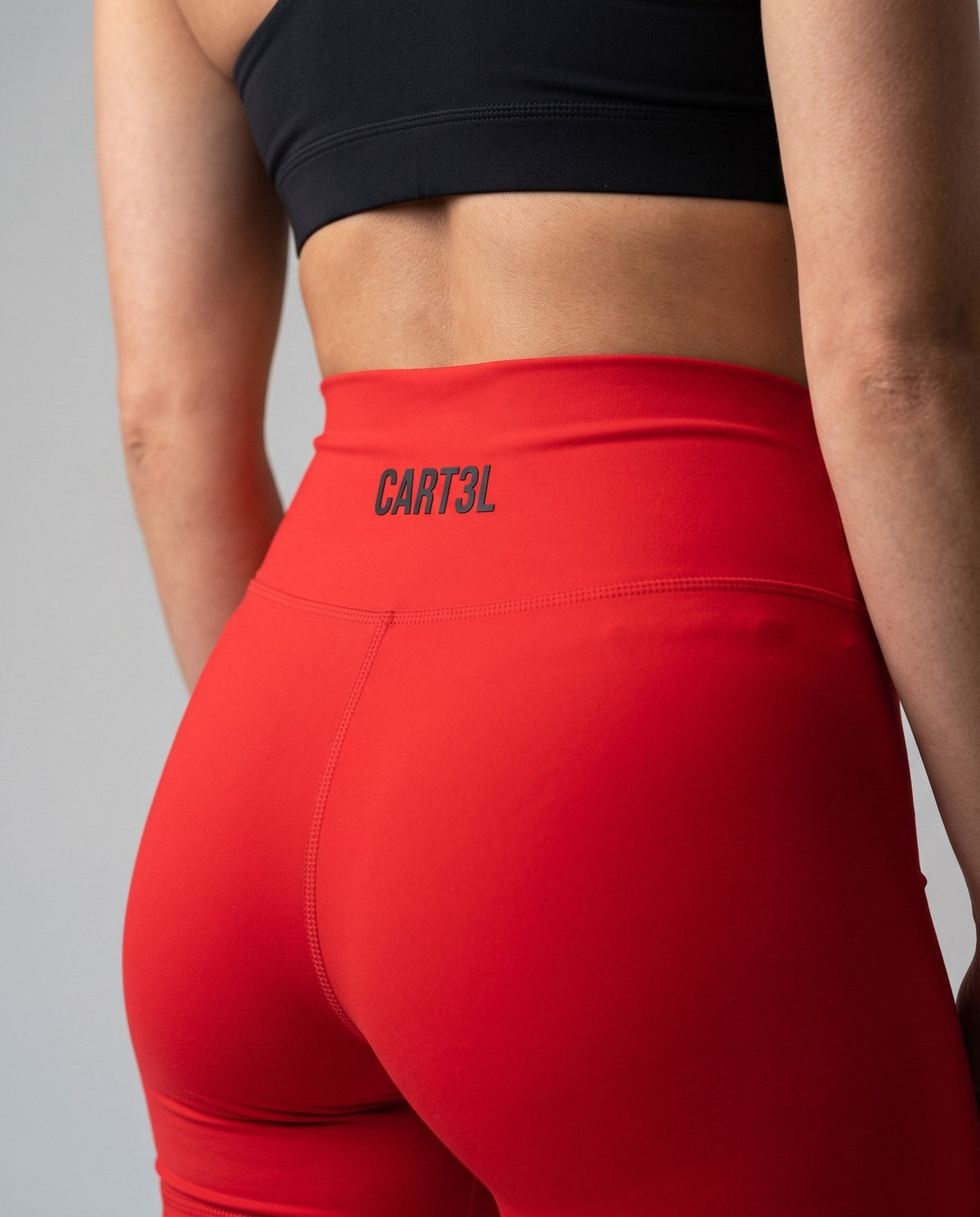 Shorts Cart3l 3VS Vermelho detalhe cós e logo