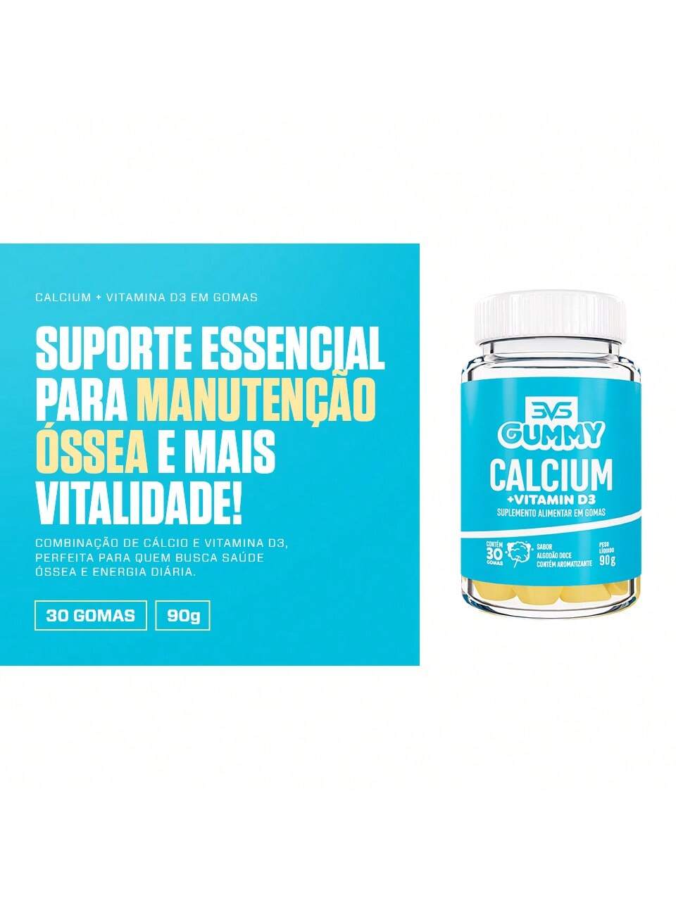 CALCIUM+VITAMIN D3 - 30 GOMAS — imagem 7