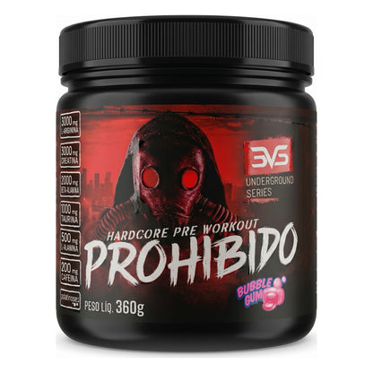 Pré-Treino Prohibido Hardcore 360g / BUBBLE GUM