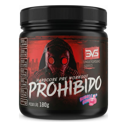 Pré-Treino Prohibido Hardcore 180g / BUBBLE GUM