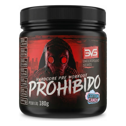 Pré-Treino Prohibido Hardcore 180g / COTTON CANDY