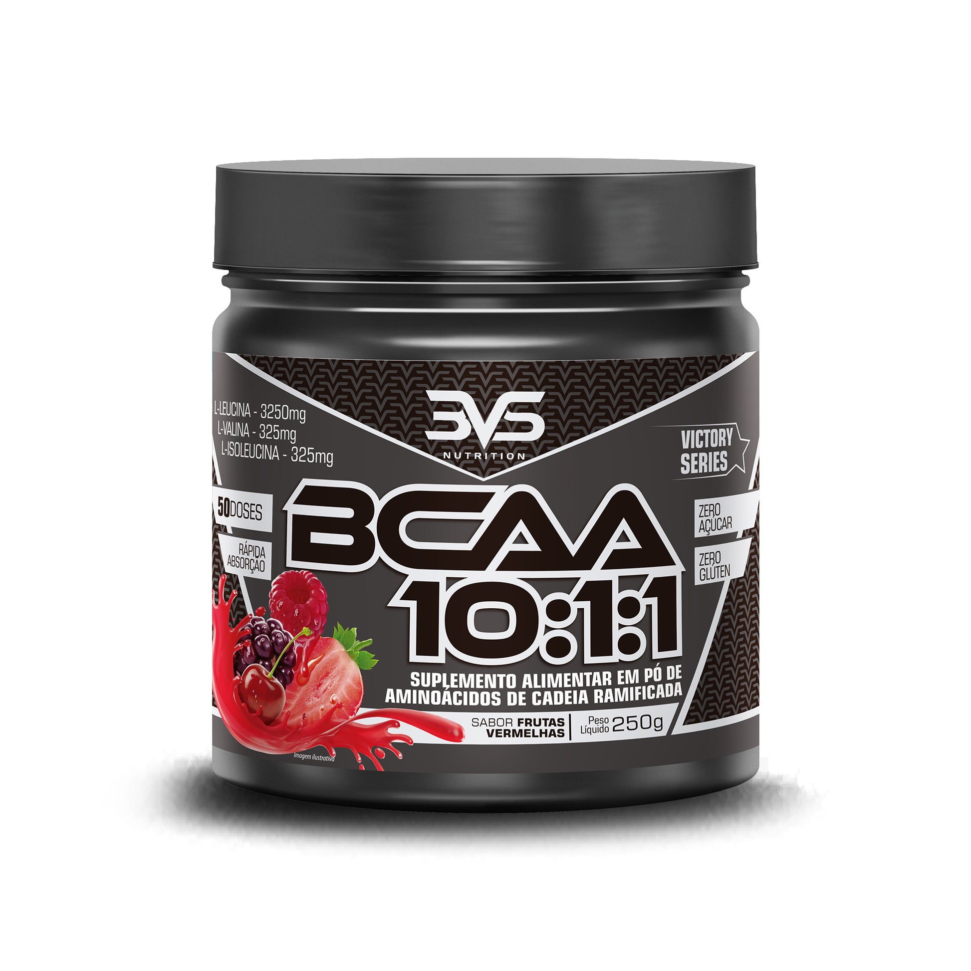 BCAA em pó 10:1:1 — FRUTAS VERMELHAS