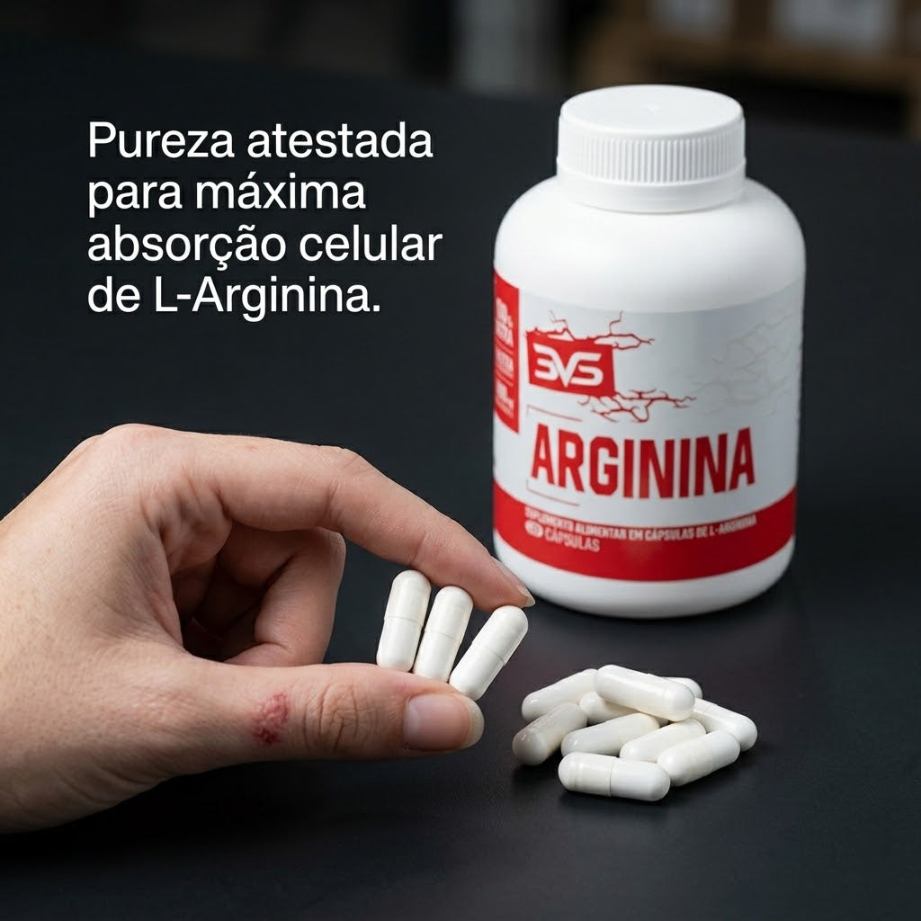 Arginina — macro das cápsulas