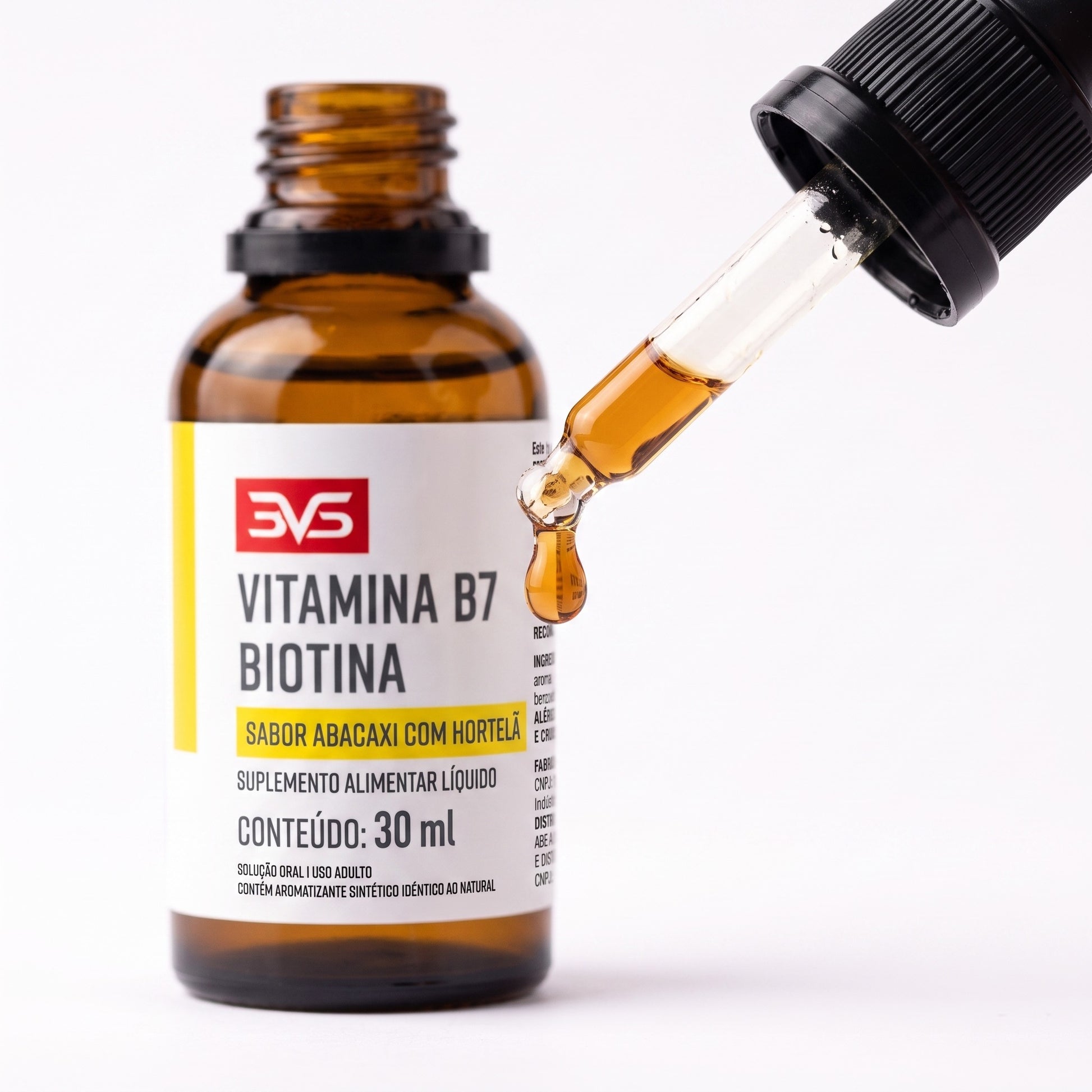 Biotina Vitamina B7 Gotas 30ml 3VS — macro gota