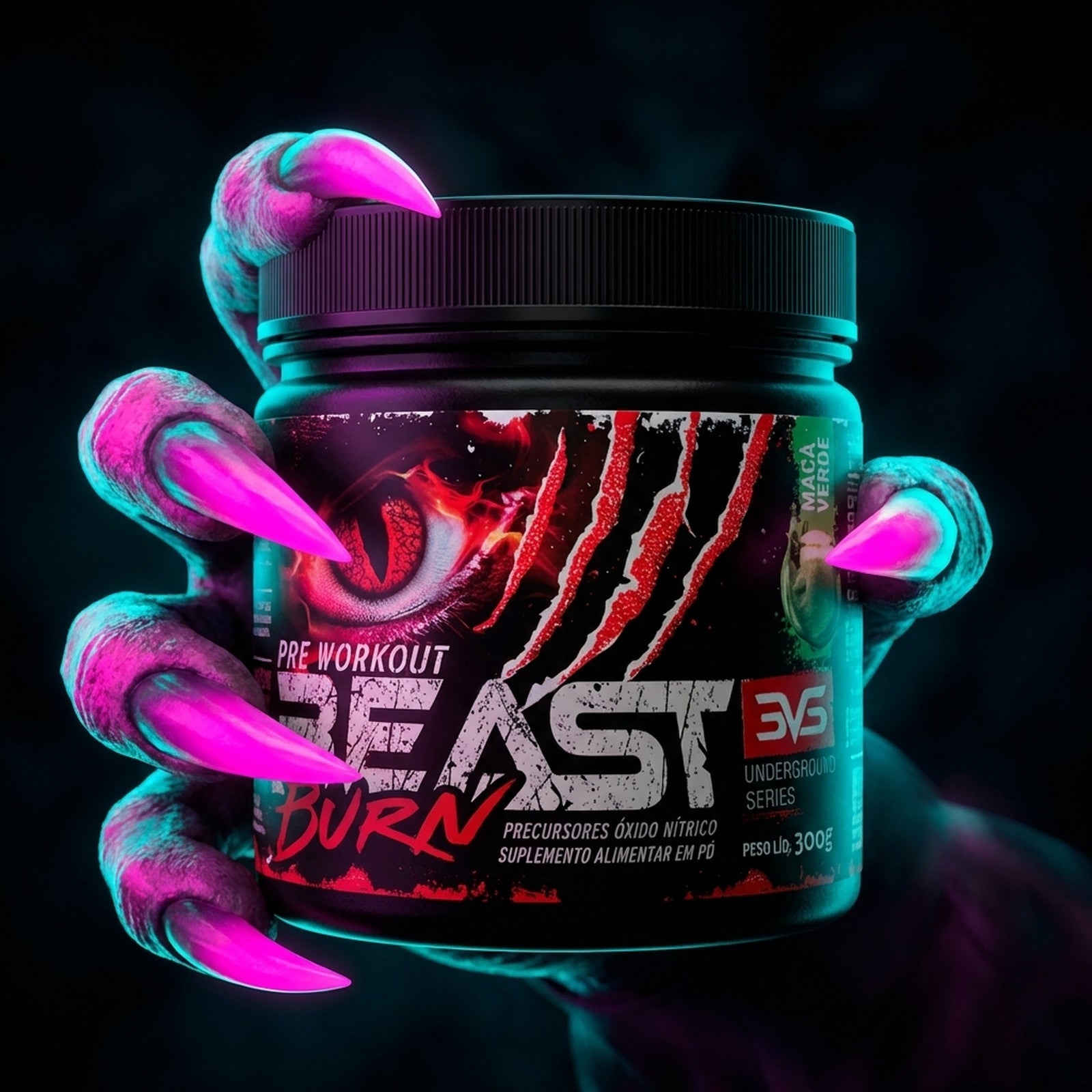 Beast Burn — pote 300g em destaque