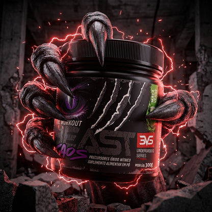 Beast Kaos — pote 300g em destaque