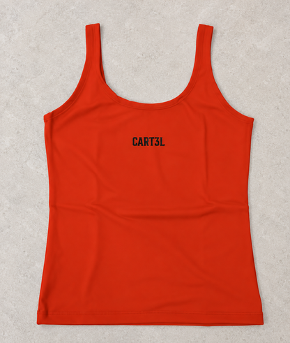 Regata CART3L em Lycra vermelha — detalhe da peça. Imagem ilustrativa.
