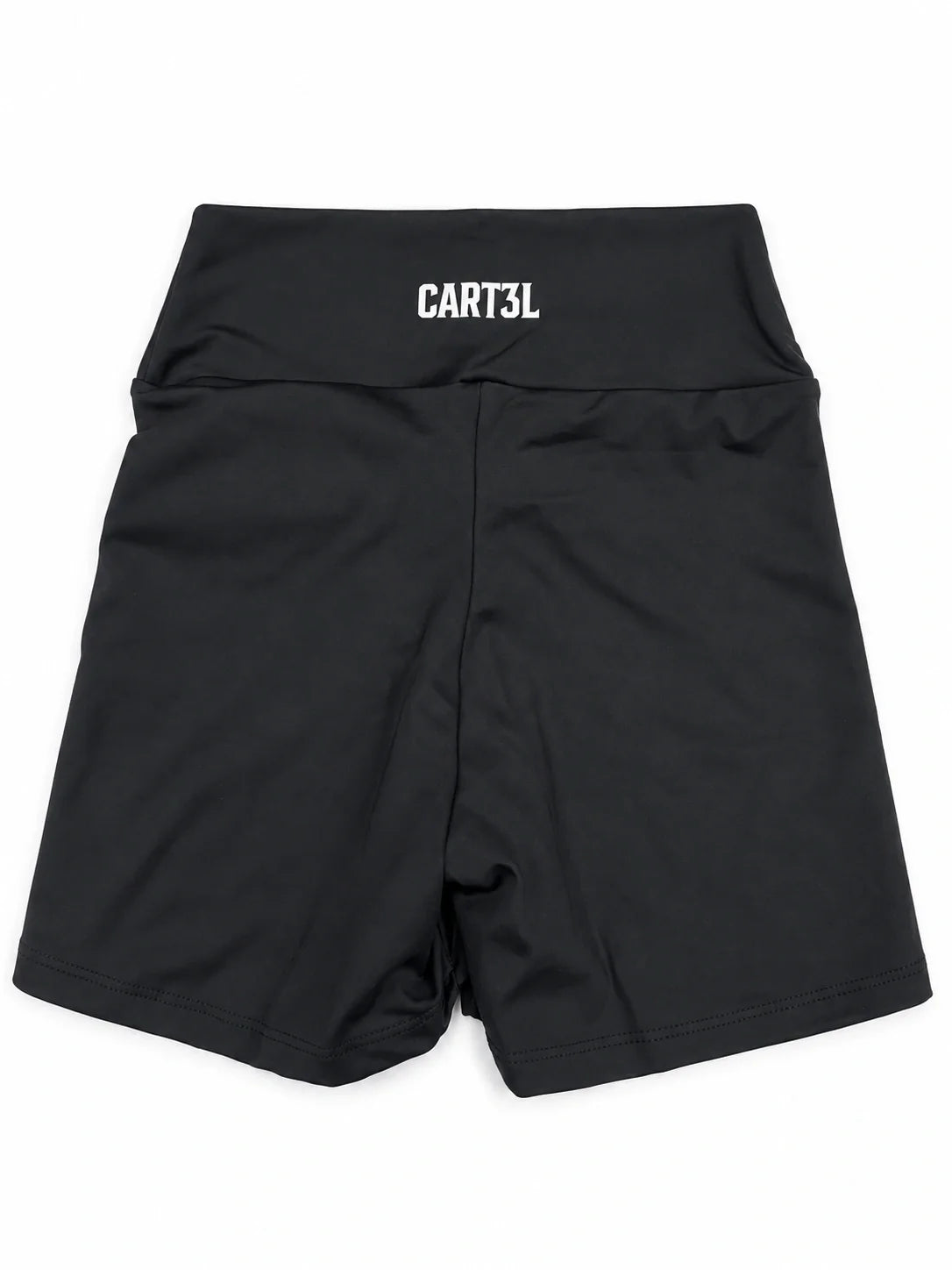 Shorts Cart3l preto, vista traseira, logo no cós