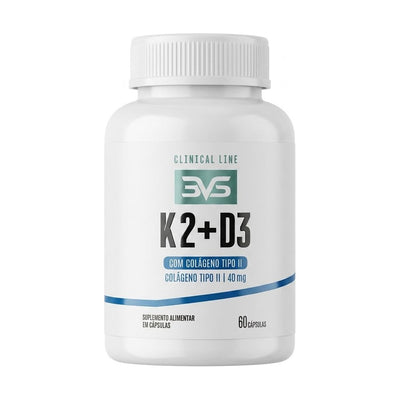 K2+D3 com Colágeno Tipo II 60 Cápsulas