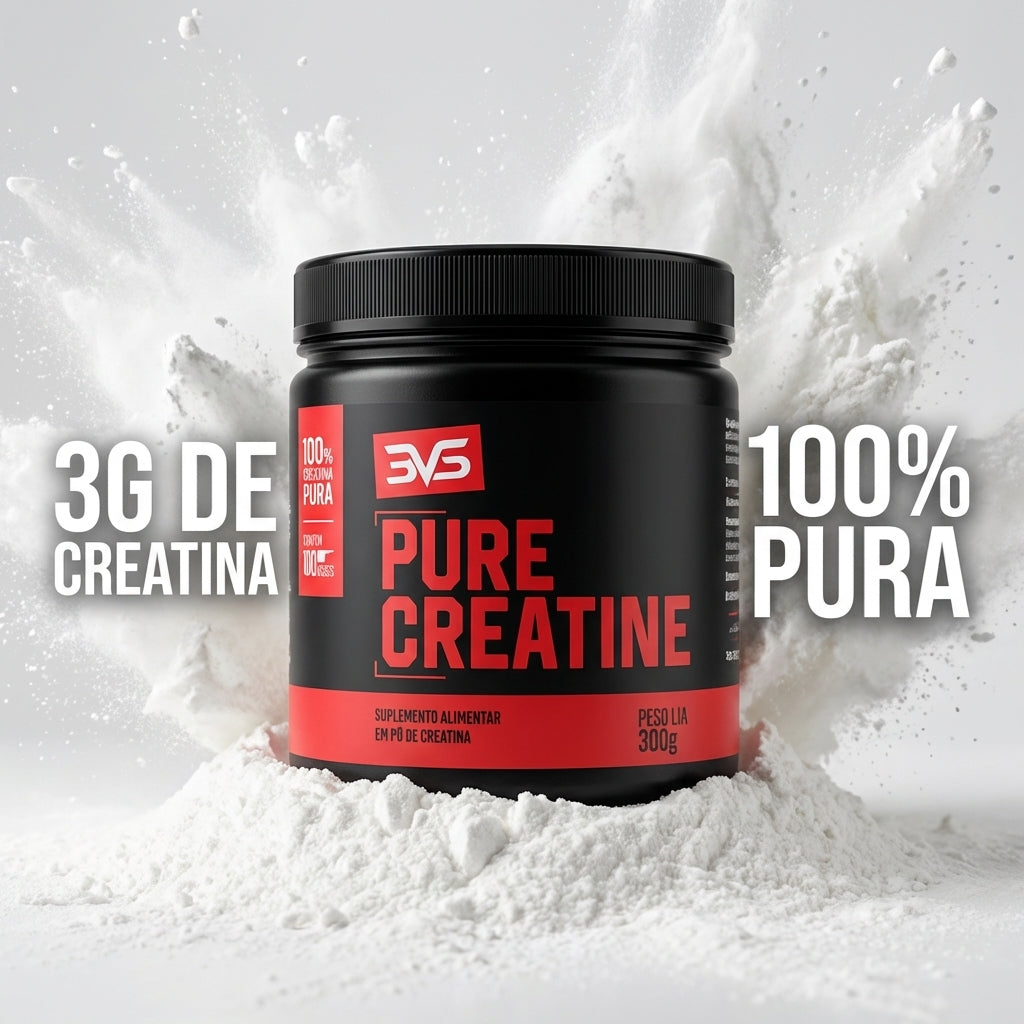 Creatina Monohidratada Pure — 100% creatina, sem aditivos