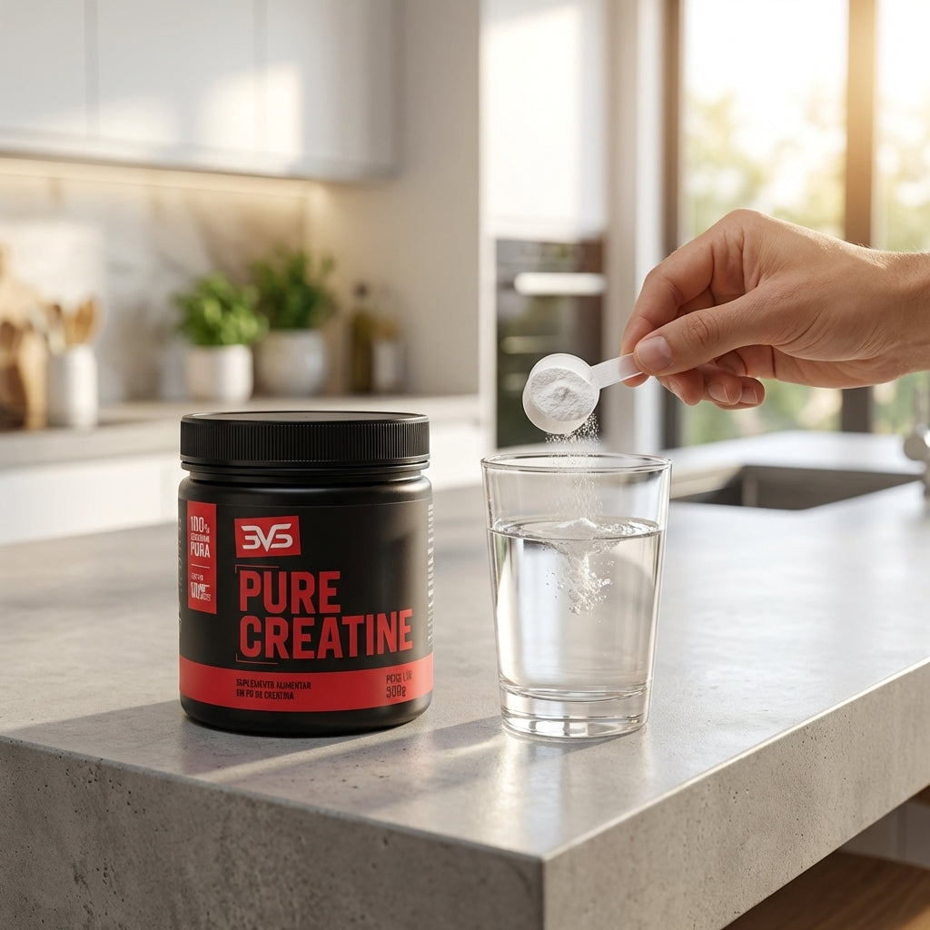 Creatina Monohidratada Pure — modo de preparo