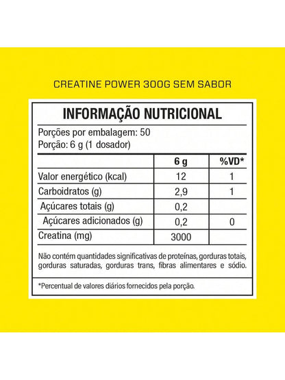 Creatina Power 300g — imagem 2