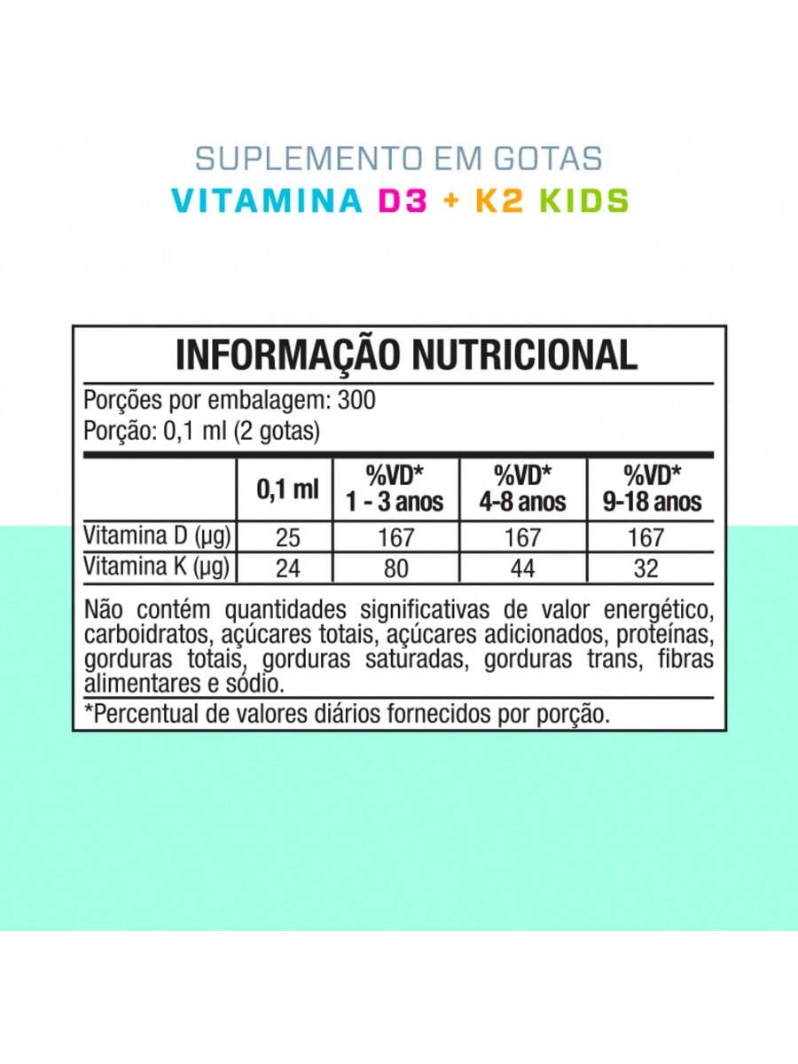 VITAMINA D3 + K2 KIDS - 30ml — imagem 2