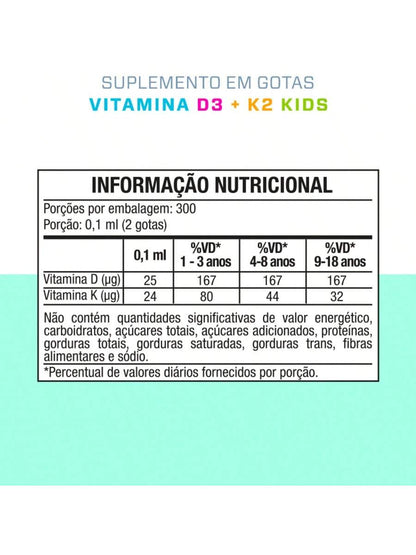 VITAMINA D3 + K2 KIDS - 30ml — imagem 2