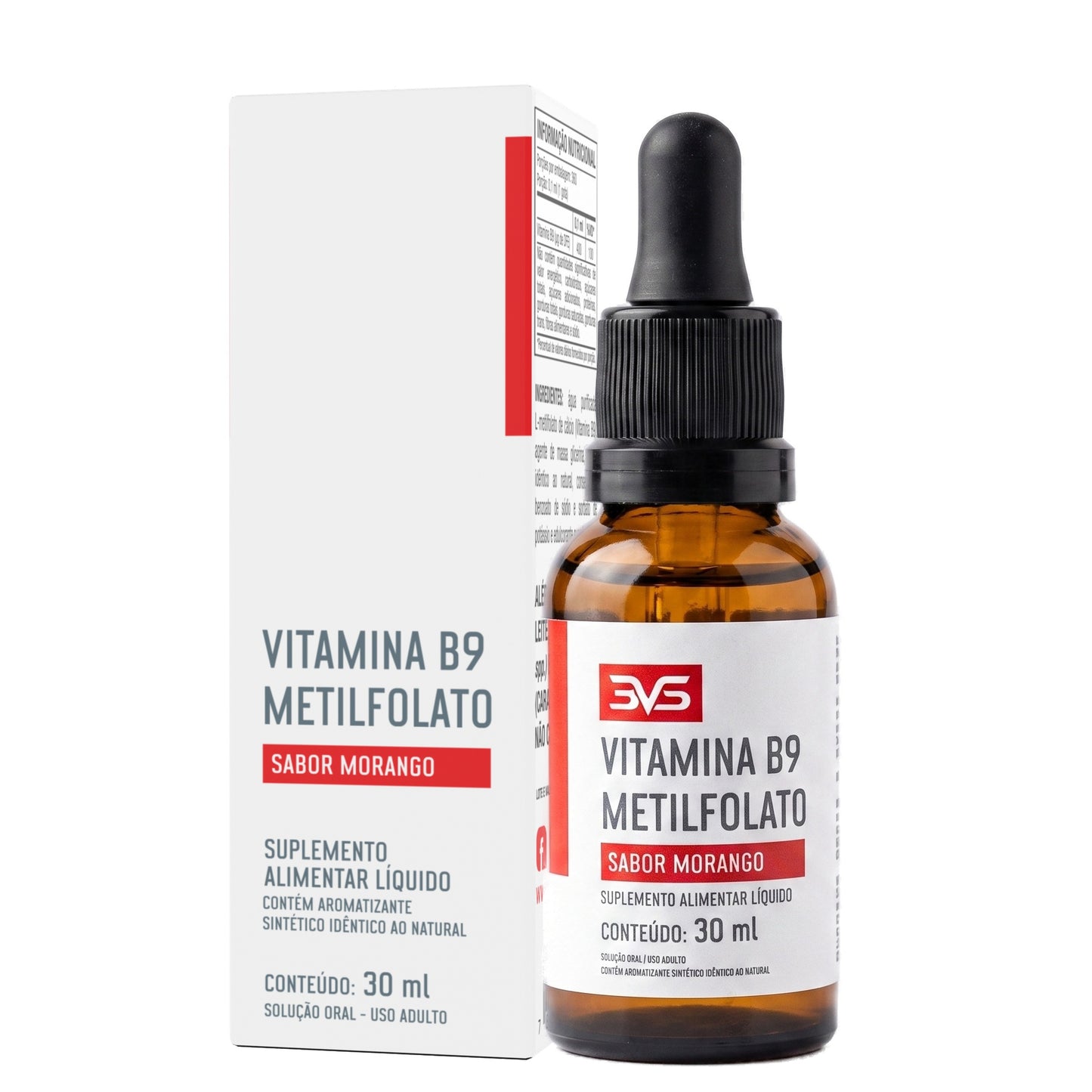 Vitamina B9 Metilfolato Gotas 30ml 3VS — hero